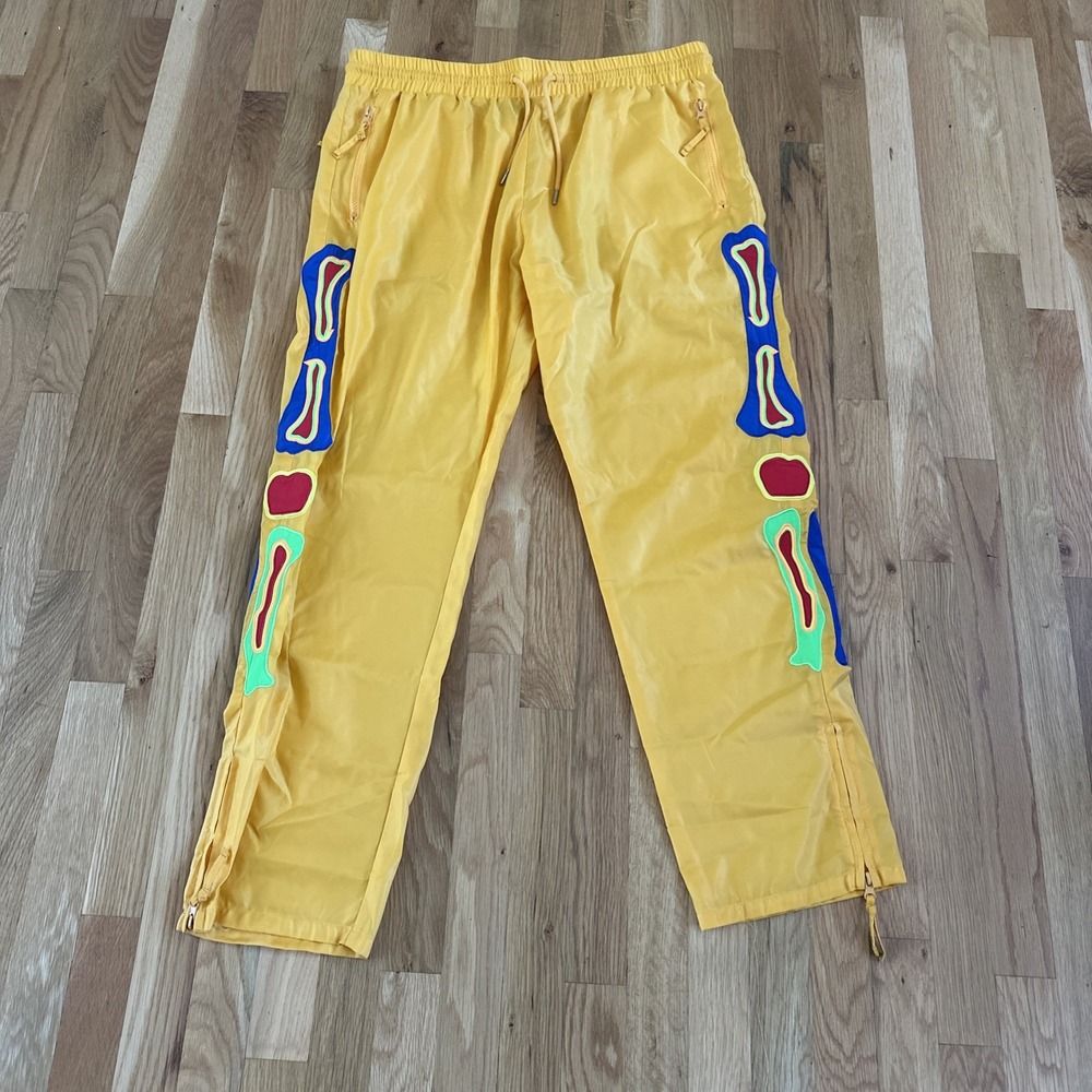 Hollywood‎ Hunna HWLD Pants Medium Leg Bone 100% Nylon XL  Measures 36x32